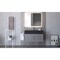 Castello Usa Nile 36" Wall Mounted Gray Vanity With Black Top And  Gold Handles CB-MC-36G-GLD-2053-BL - alternate 3
